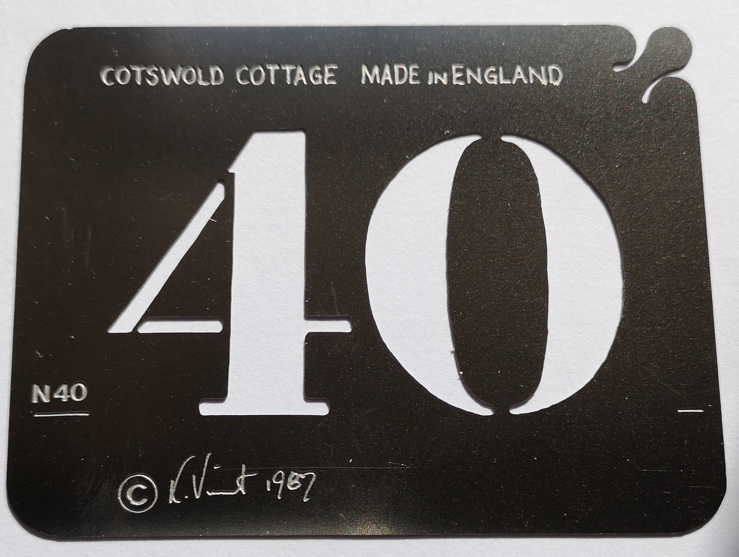 Stainless Steel Numbers Set 18-50 Cake Decorating / Card Making Stencil image 2