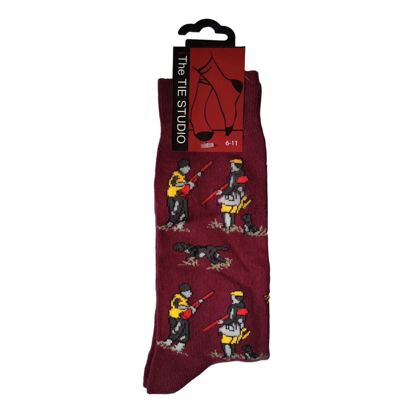 Shooting With Dogs Hunting Game Sport Unisex Novelty Ankle Socks Adult Size 6-11 image 0