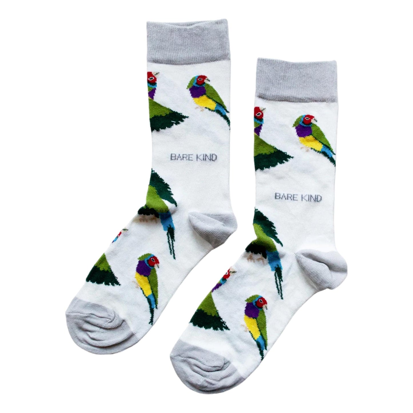 Save The Gouldian Finches White Womens Novelty Ankle Socks Adult One Size image 0