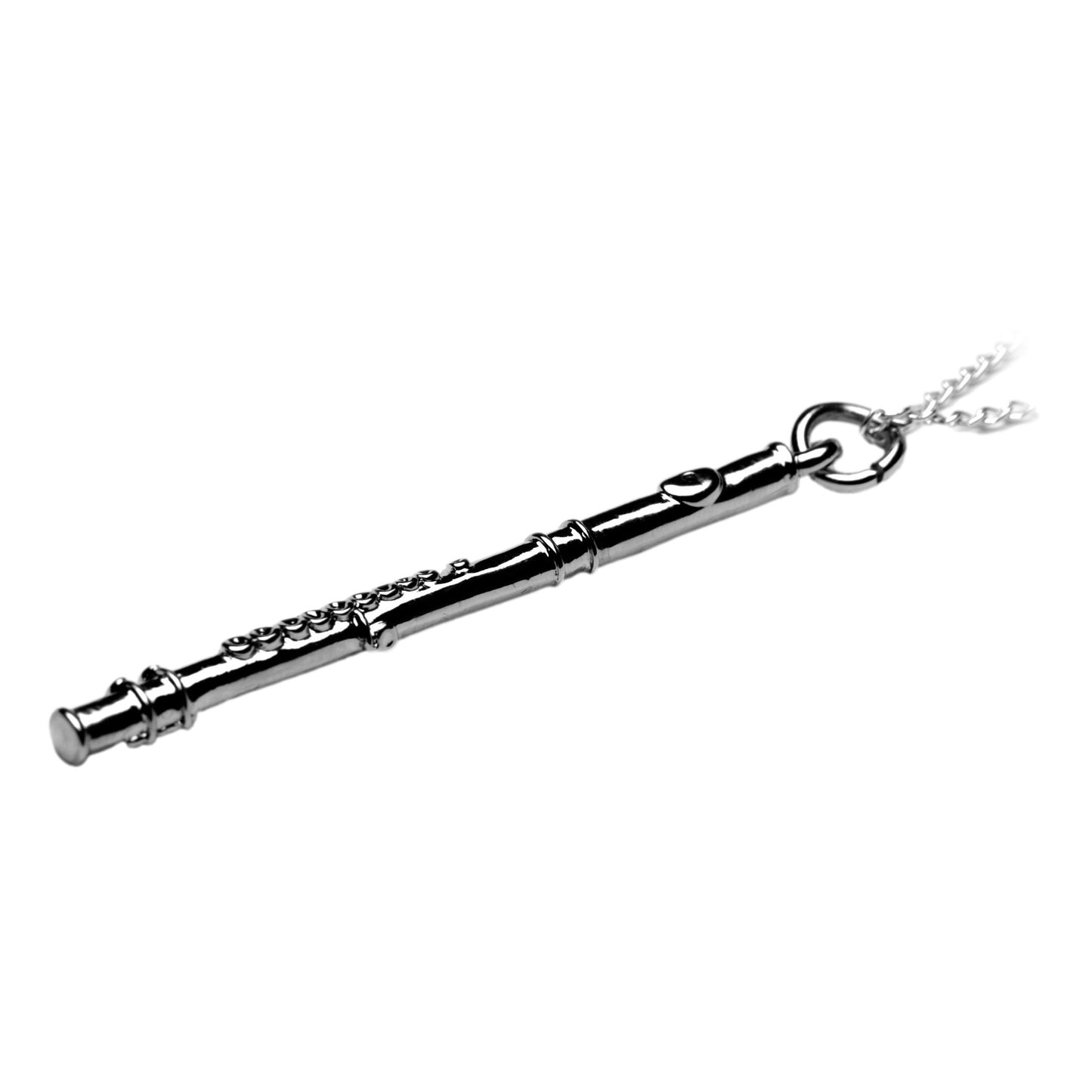 Flute silver-plated pendant image 0