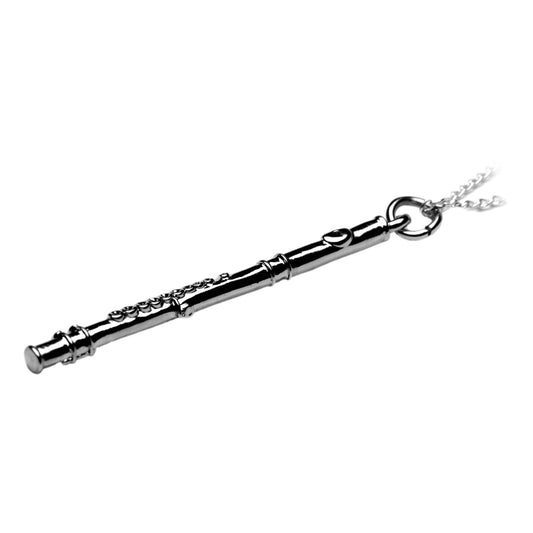 Flute silver-plated pendant image 0