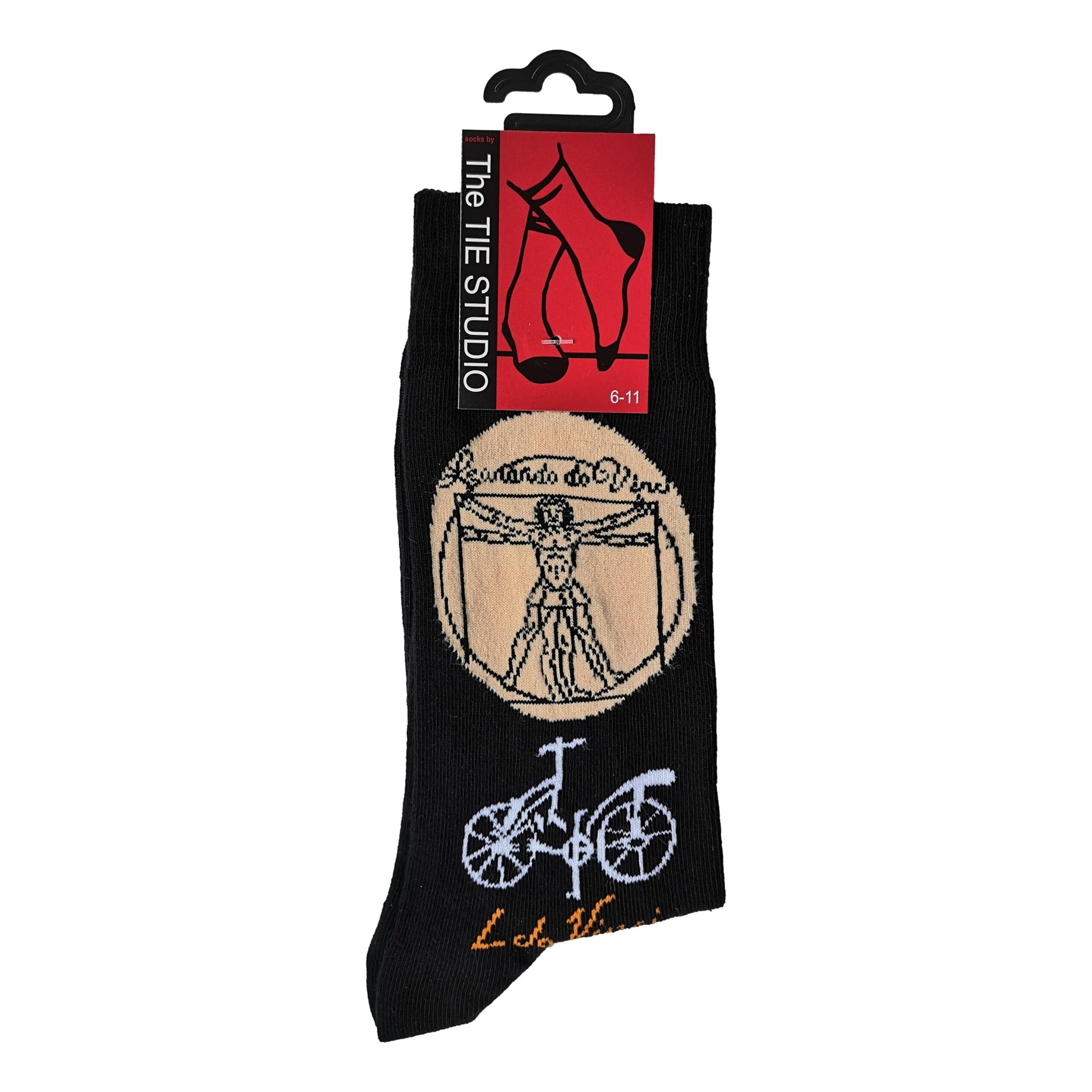 Leonardo da Vinci Unisex Novelty Ankle Socks Adult Size 6-11 image 0