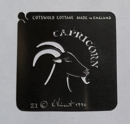 Stainless steel Z1 Capricorn Ivy cake decorating / card making stencil image 0