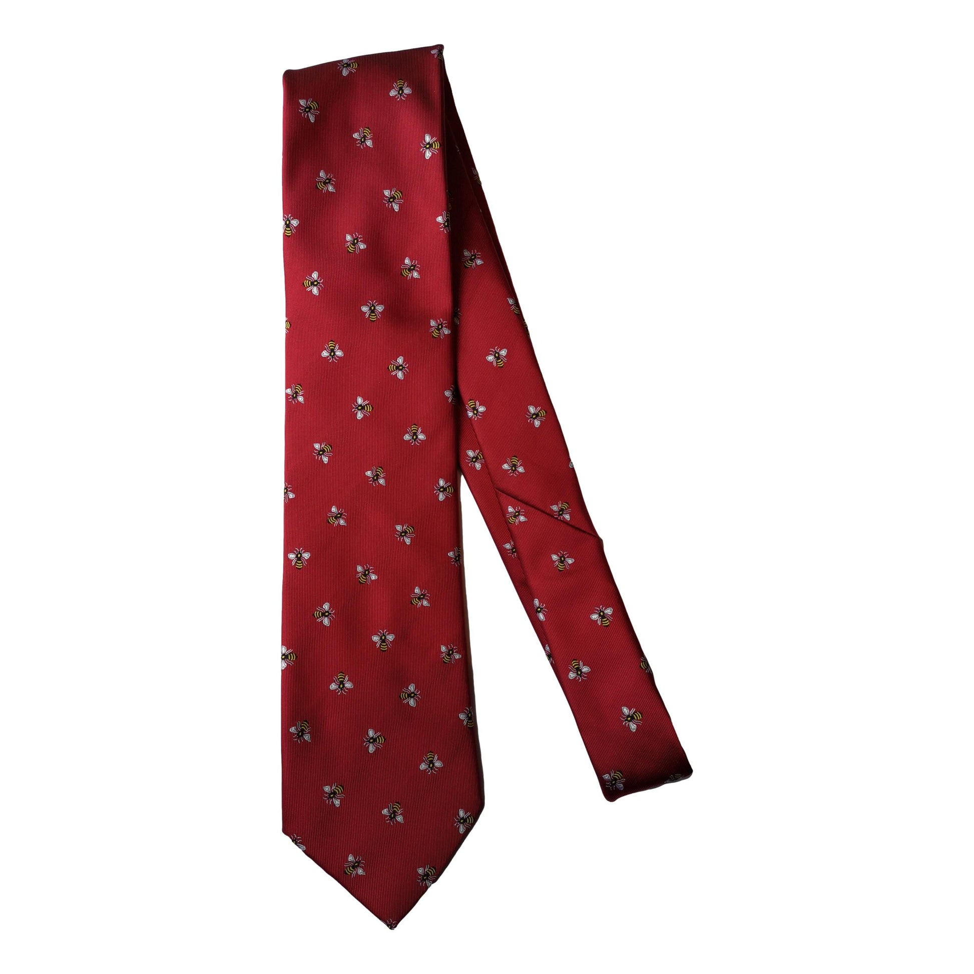 Honey Bees on red Sleeved 100% Micro Fibre Classic Tie image 0