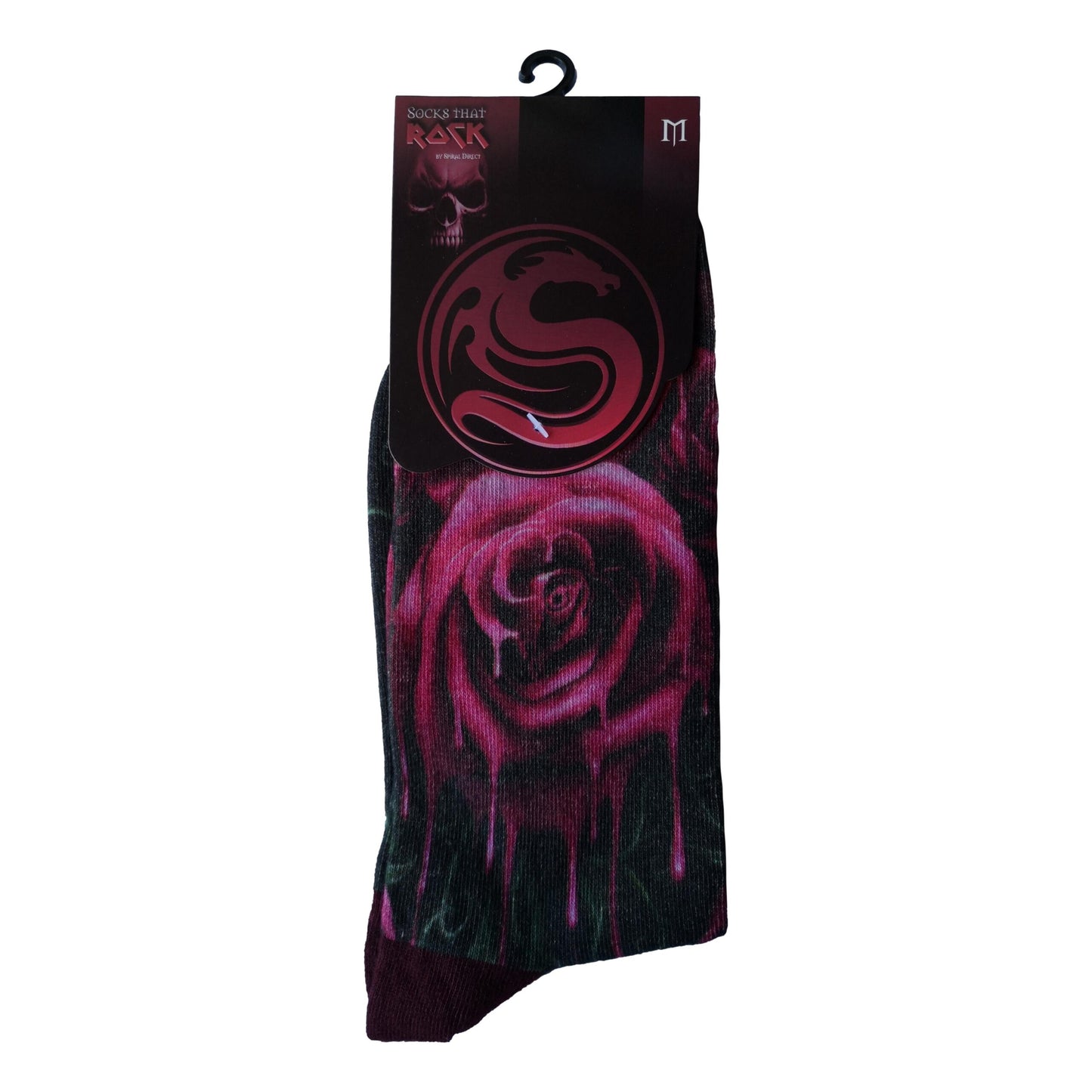 Blood Rose Unisex Novelty Ankle Socks Adult One Size 6-8 image 2
