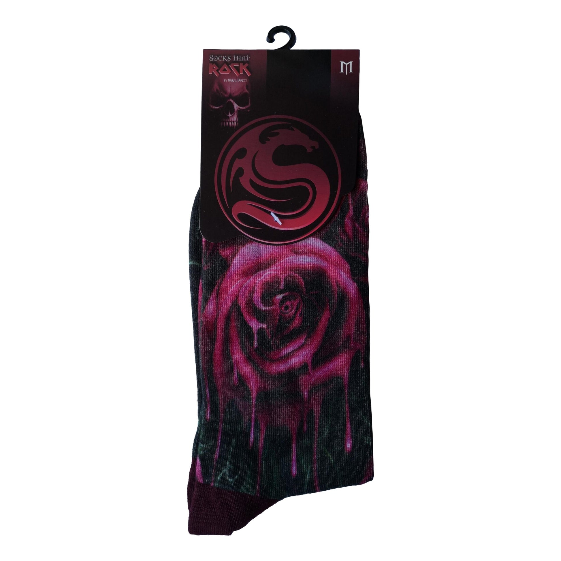 Blood Rose Unisex Novelty Ankle Socks Adult One Size 6-8 image 2
