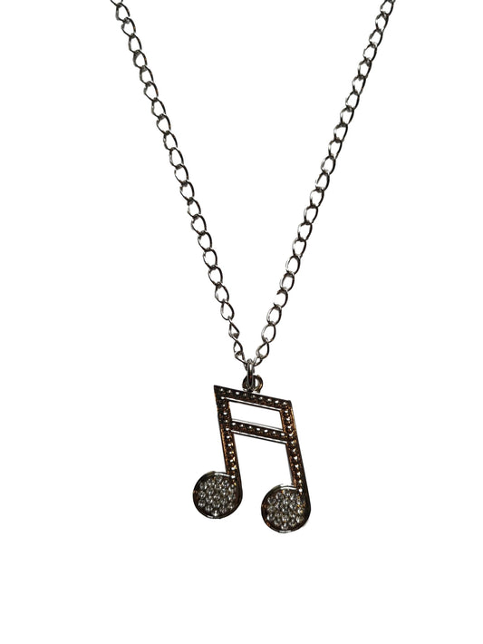 Semiquavers silver-plated diamante pendant image 0