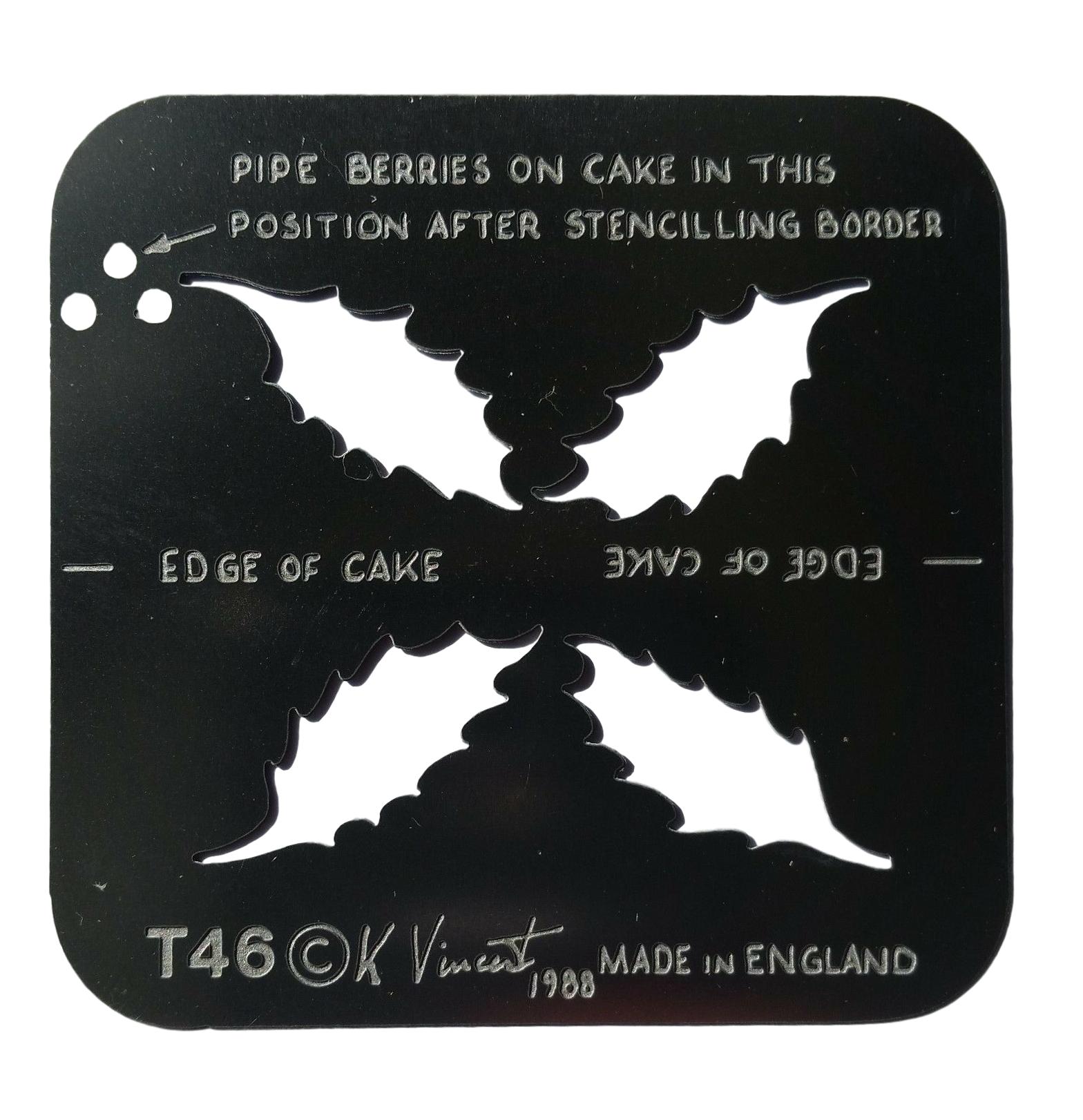Stainless Steel Christmas Holly/Berries T46 cake decorating / card making stencil image 0