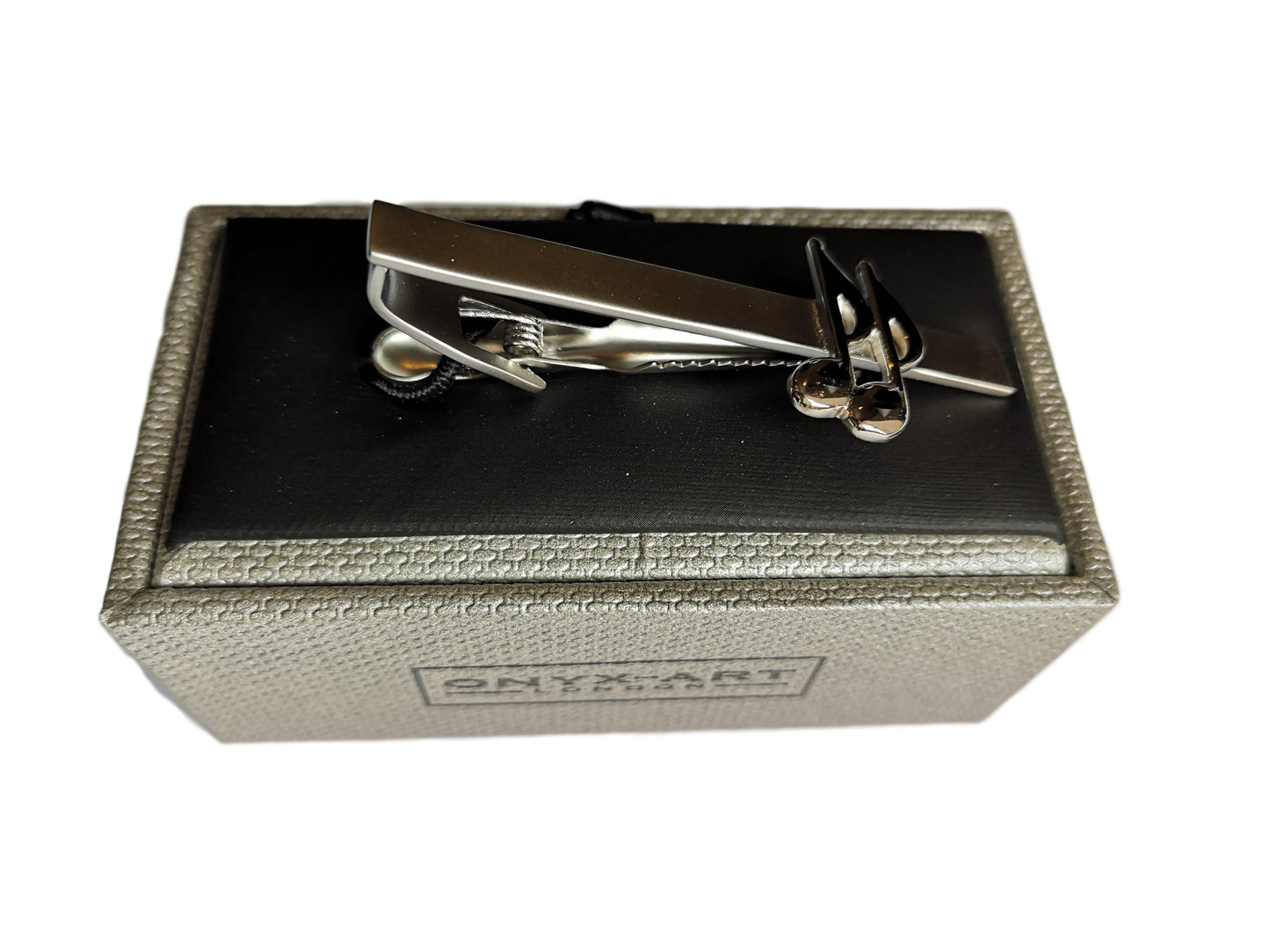 Quavers Silver-plated Tie Bar/Clip/Slide image 1