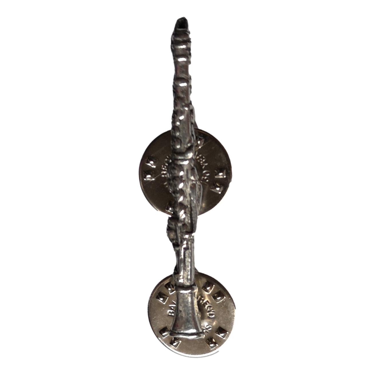Clarinet Jazz Musician polished pewter metal lapel pin image 1