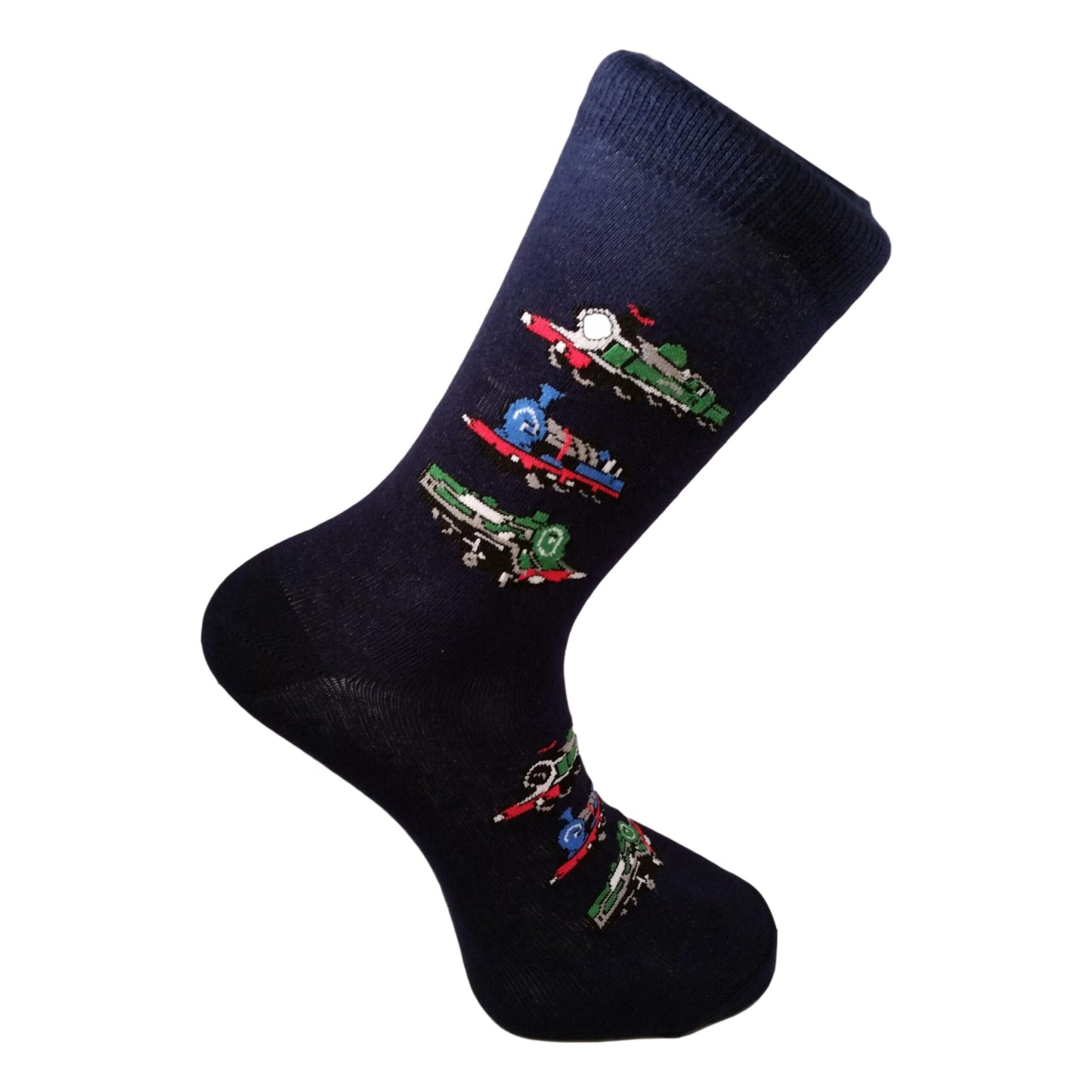 British Steam Trains Unisex Novelty Ankle Adult UK Size 6-11 Socks image 0