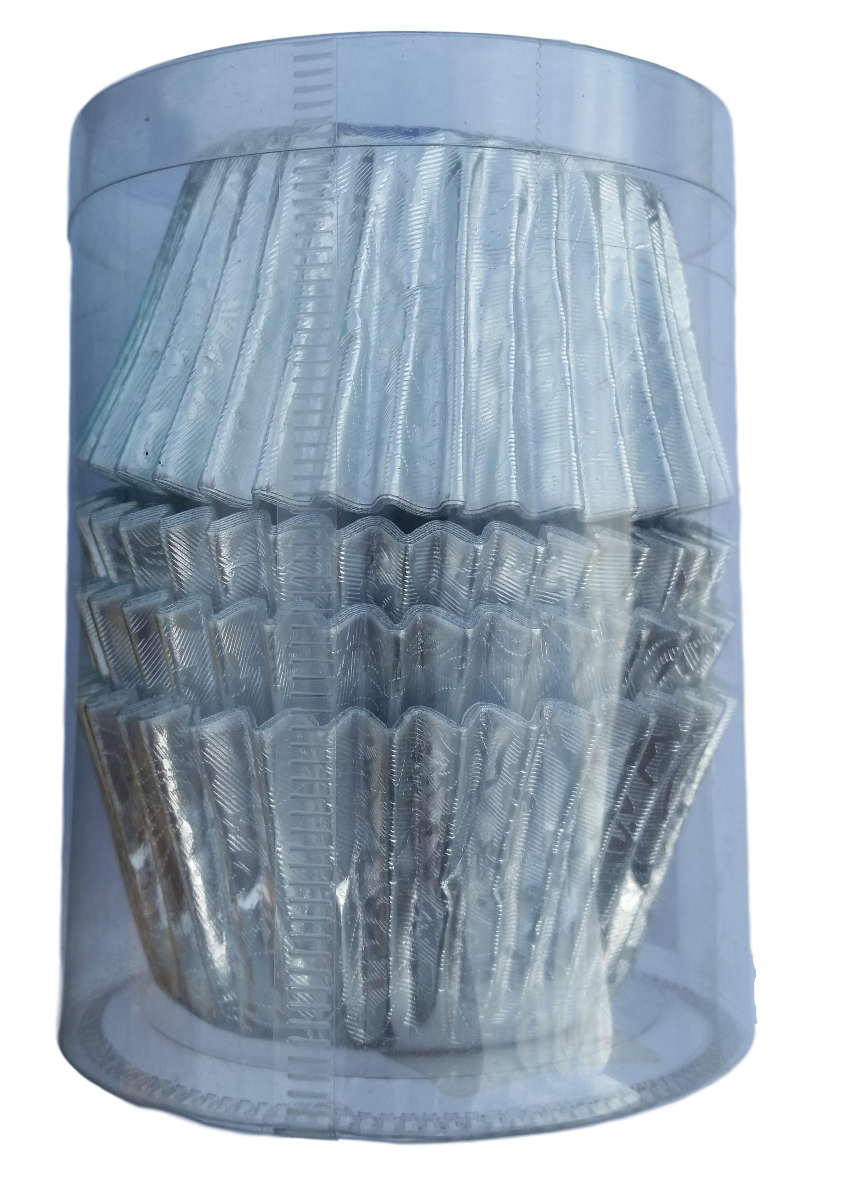 40 Silver Foil Bun Cases image 0
