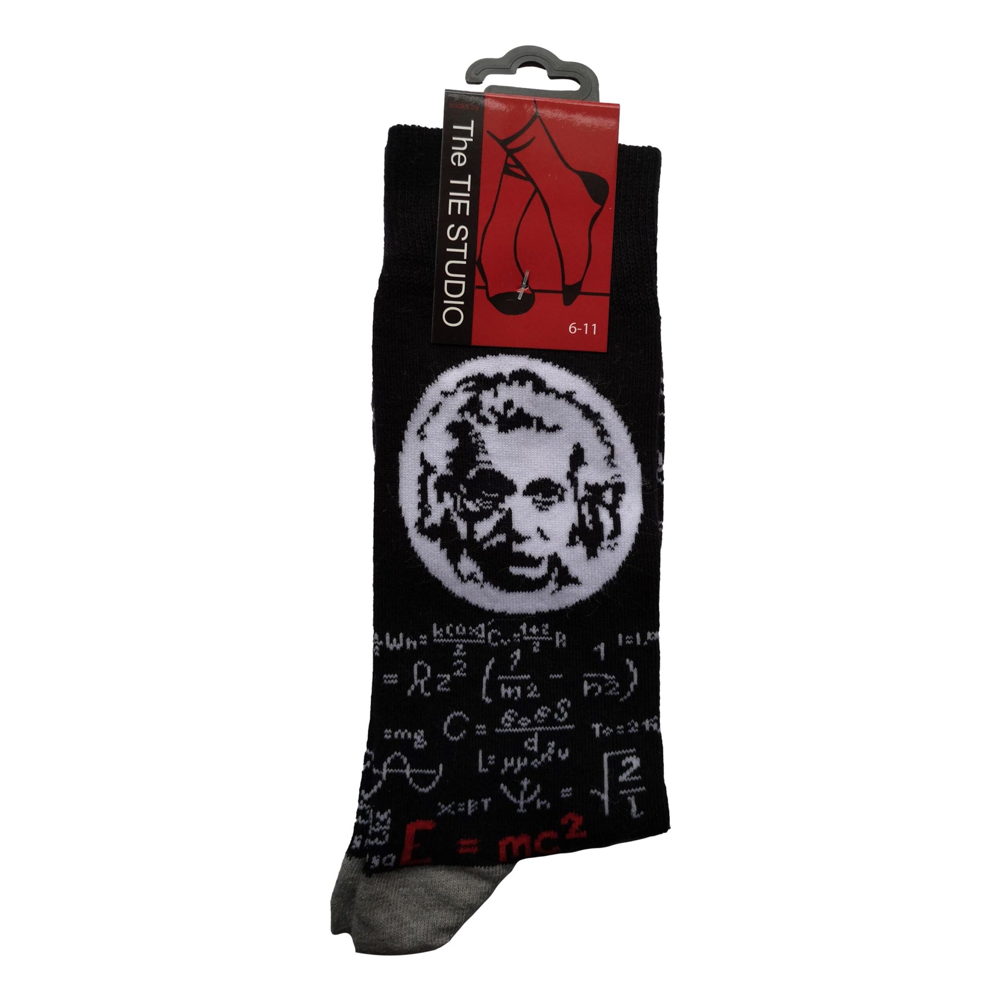 Albert Einstein Unisex Novelty Ankle Socks Adult Size 6-11 image 0