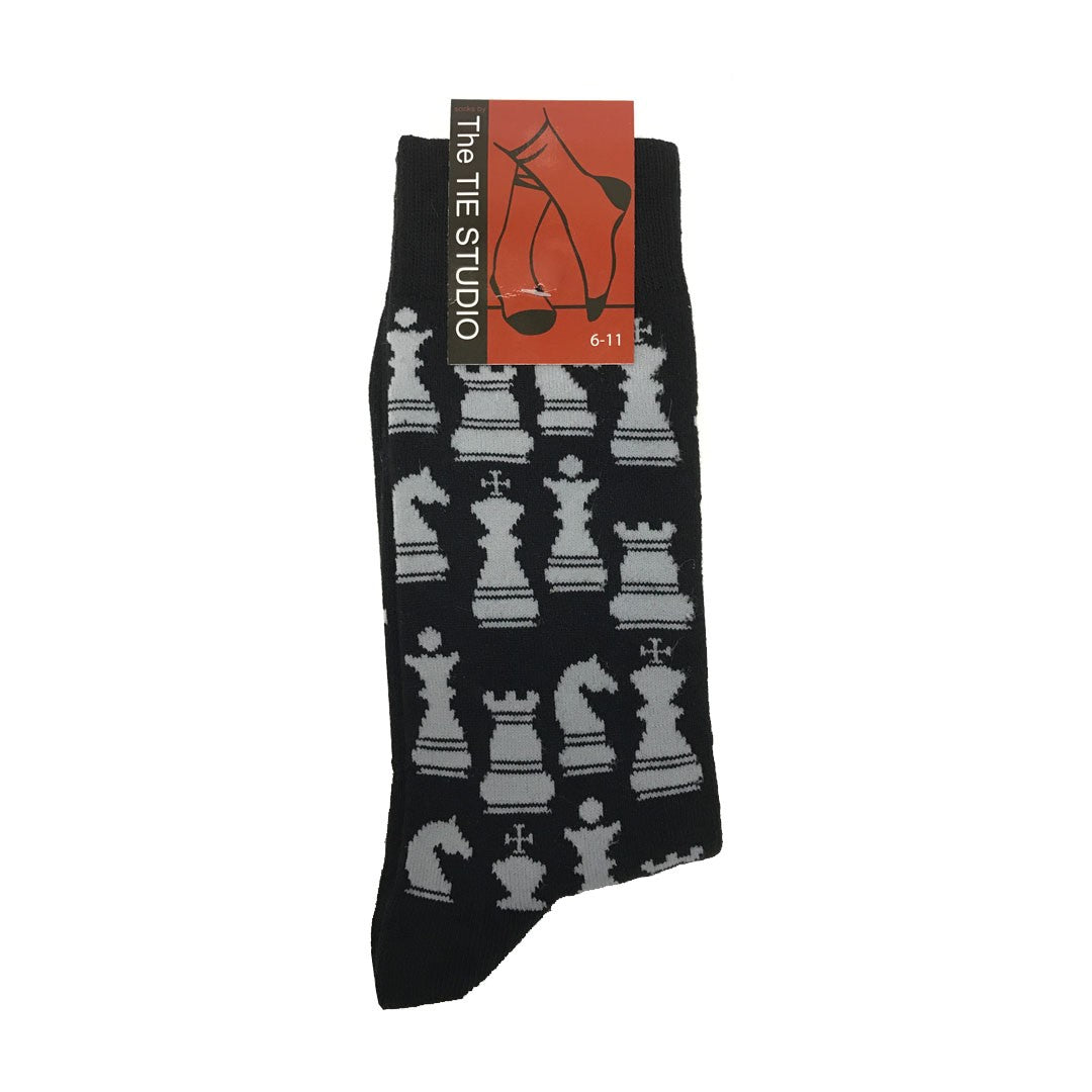 Chess Pieces Unisex Novelty Ankle Socks UK Adult Size 6-11 image 0