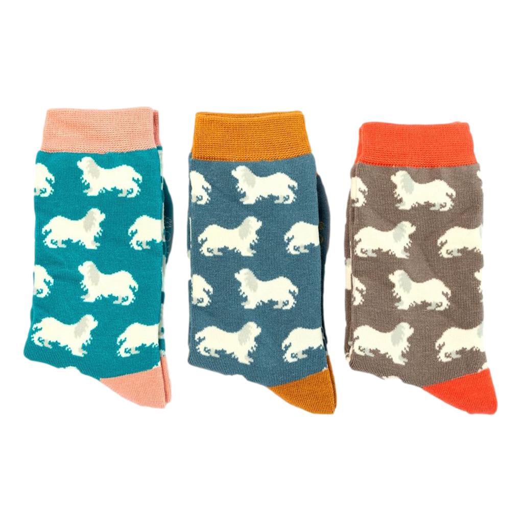 Spaniels on Denim Blue Ladies Novelty Ankle Socks Adult One Size image 1
