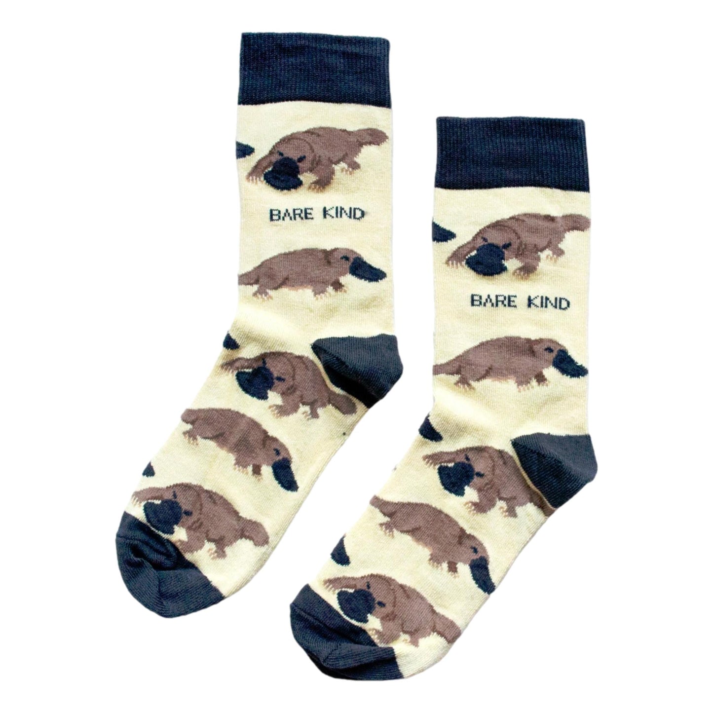 Save The Platypuses Cream Womens Novelty Ankle Socks Adult One Size image 0
