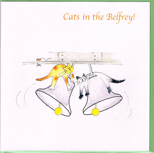 A Jill Latter designed Musical Cats in the Belfry card image 0