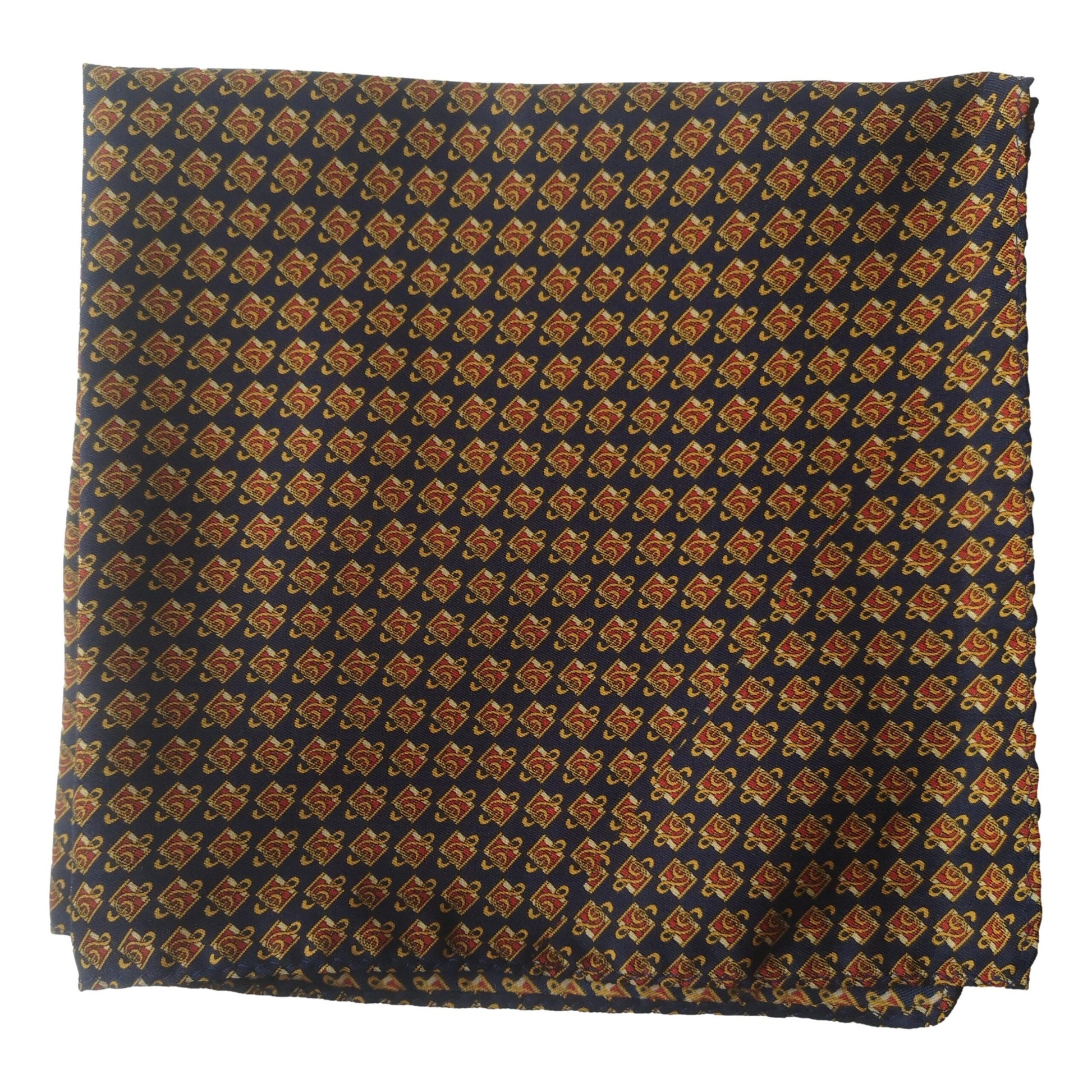 Small Treble Clefs 100% Polyester Pocket Handkerchief image 0