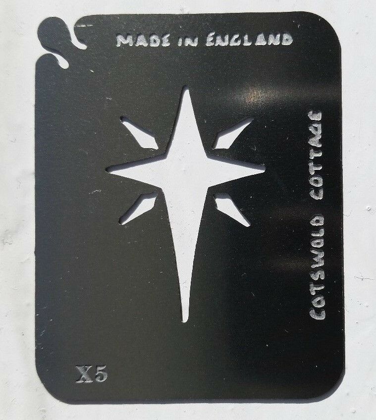 Stainless steel X1-X5 Christmas Nativity cake decorating / card making stencil set image 4