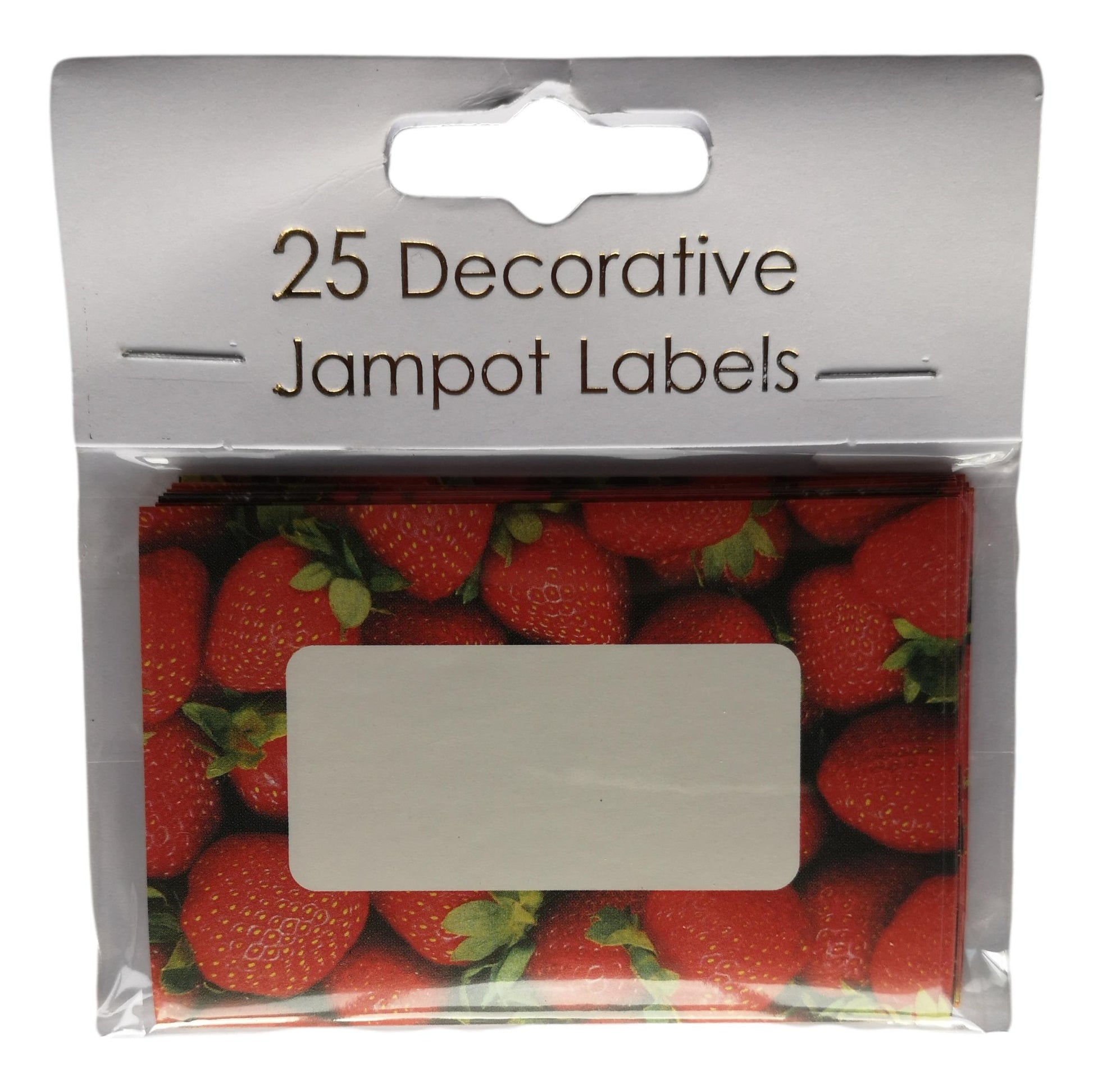 25 Strawberries Decorative Self-Adhesive Jam Pot Labels image 0