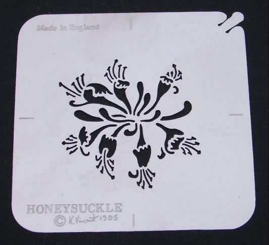 Stainless steel Honeysuckle cake decorating / card making stencil image 0