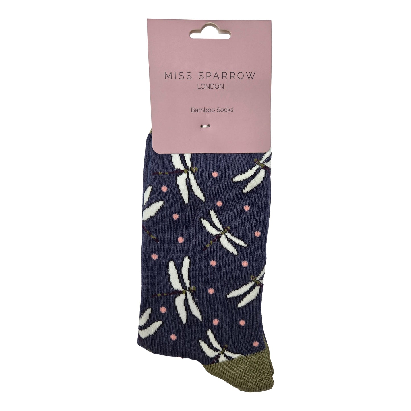 Dragonflies on Navy Womens Novelty Ankle Socks Adult One Size