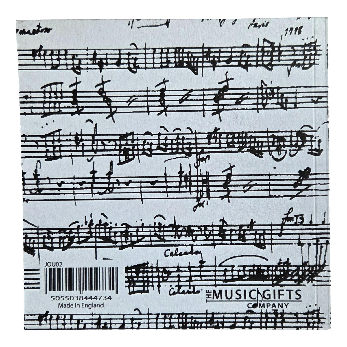 Black Manuscript on White Square Journal