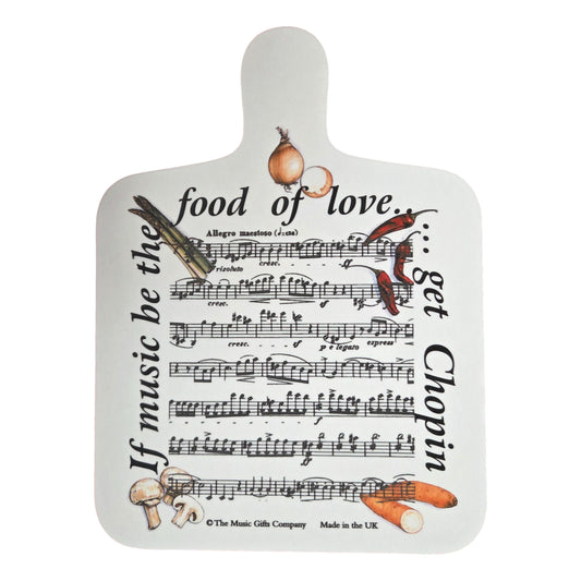 If Music be the Food of Love....Get Chopin Melamine Chopping Board