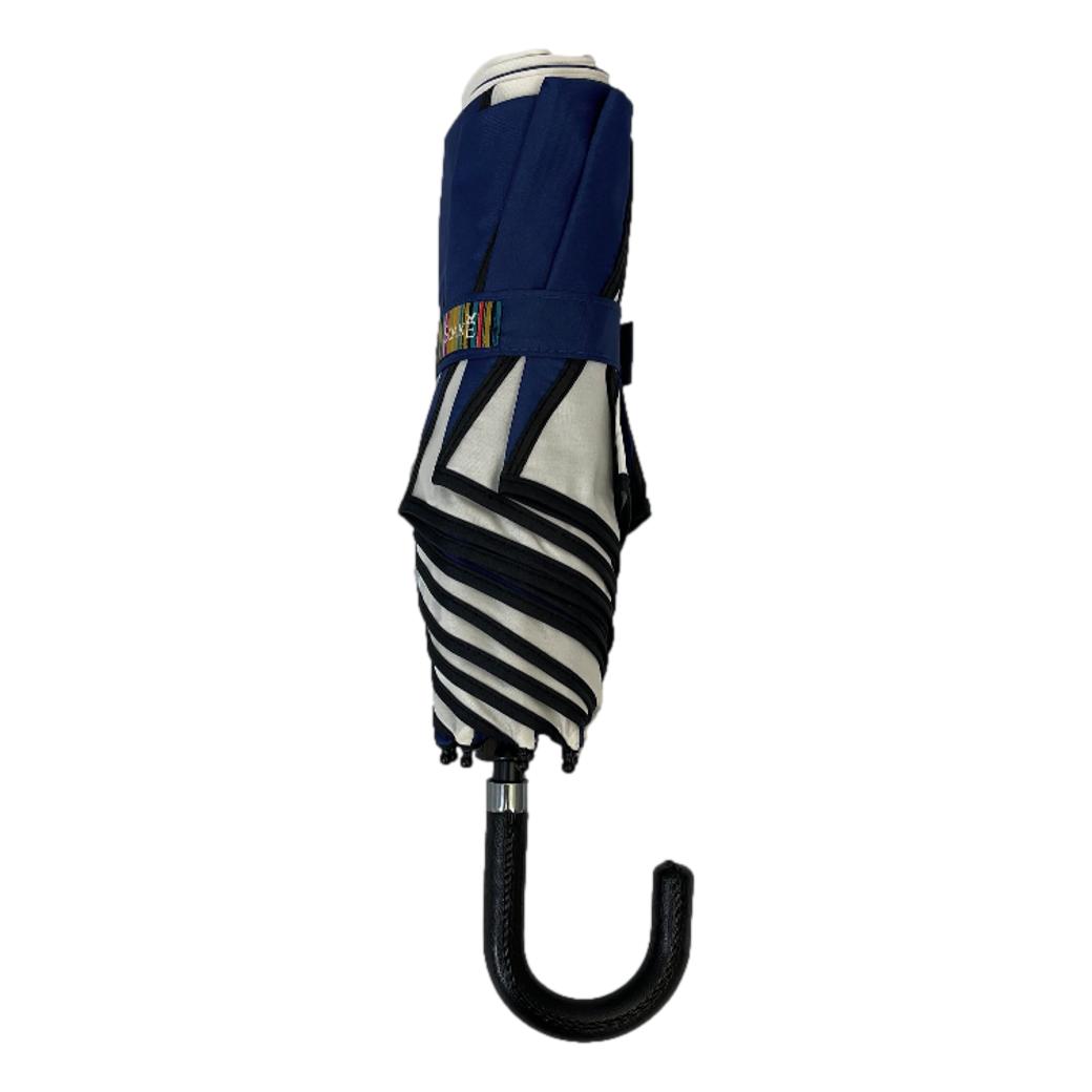 Everyday Swirl Navy/Cream Folding Umbrella Lightweight image 4
