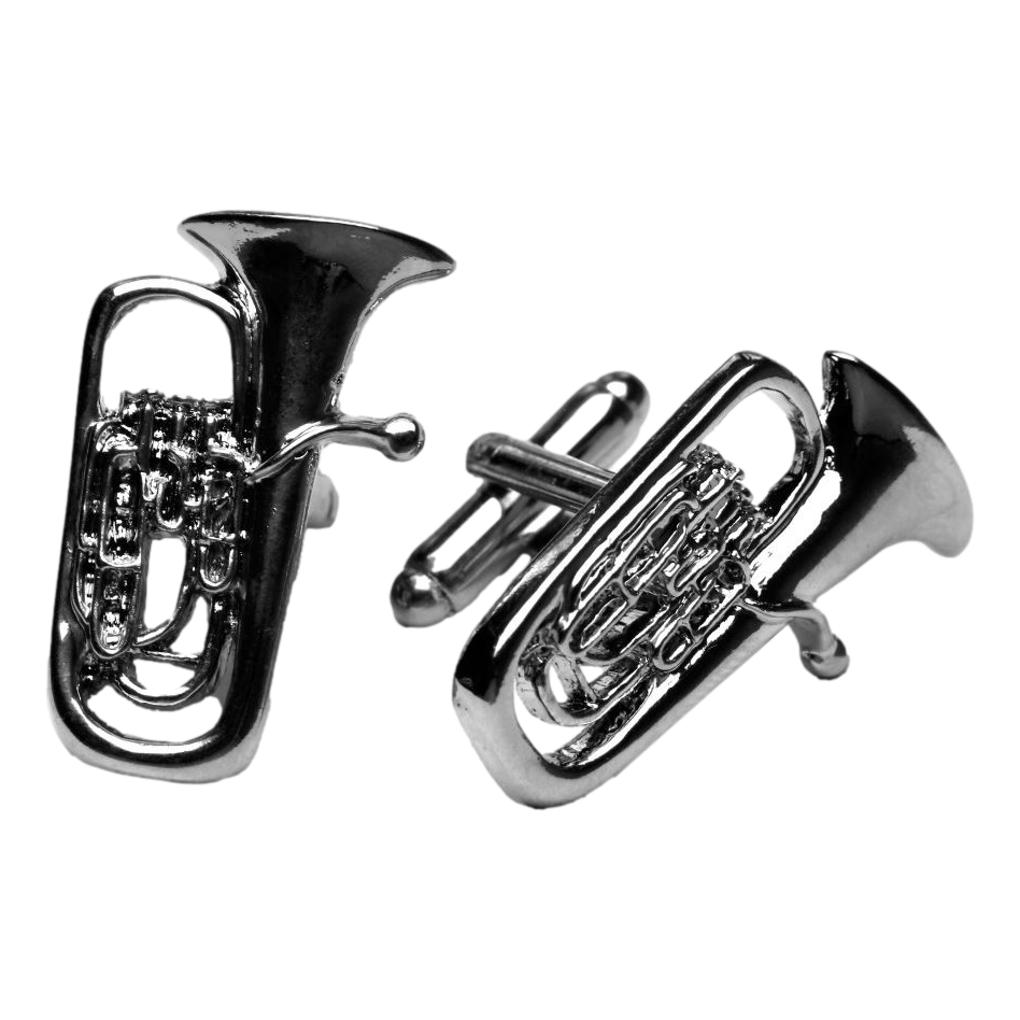 Euphonium/Tuba silver-plated cufflinks image 0