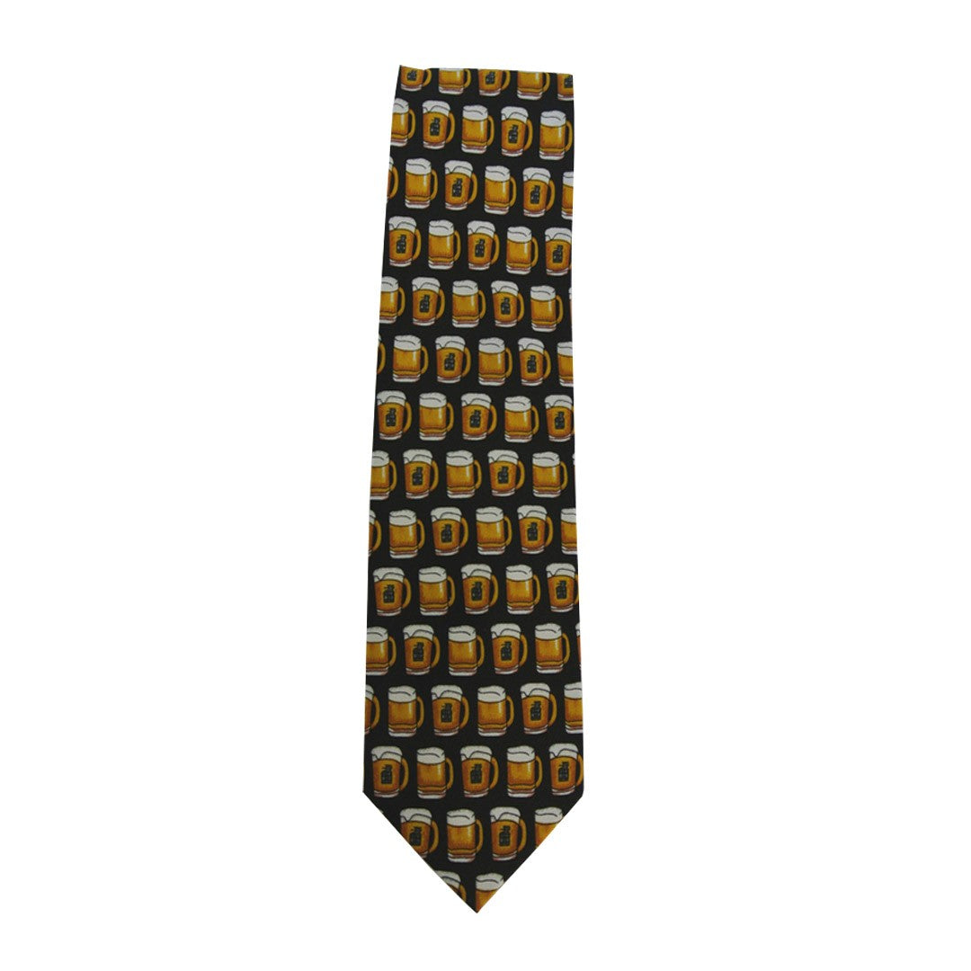 Beer Mugs Sleeved 100% Polyester Classic Tie image 0