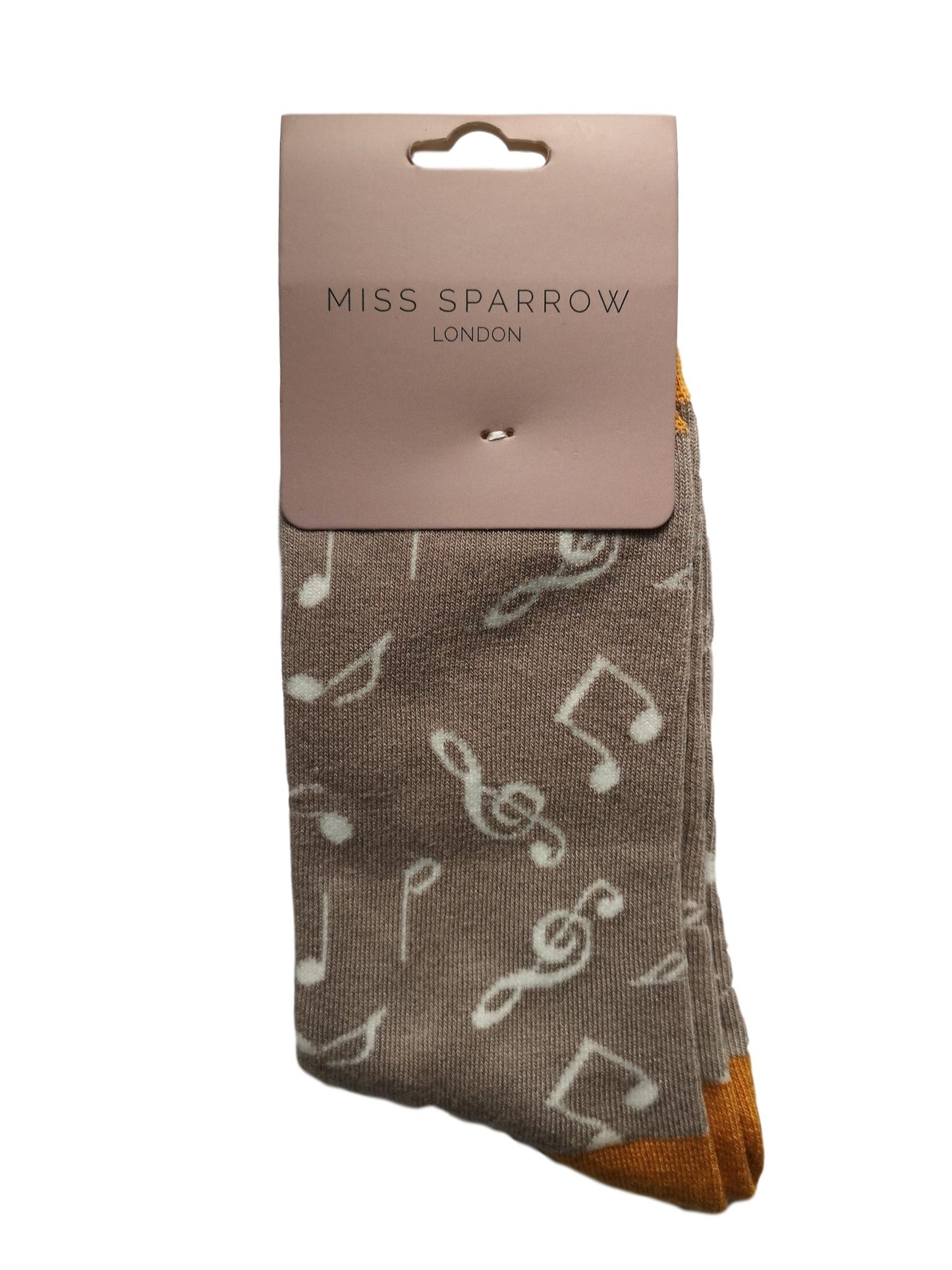 Treble Clefs and Music Notes Grey Womens Novelty Ankle Socks Adult One Size image 1
