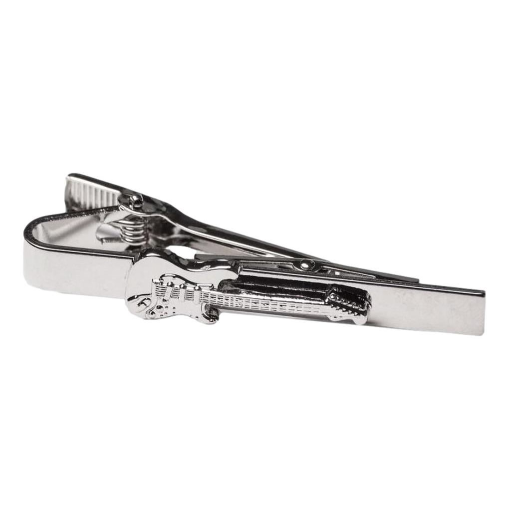 Electric Guitar Silver-plated Tie Bar/Clip/Slide image 0