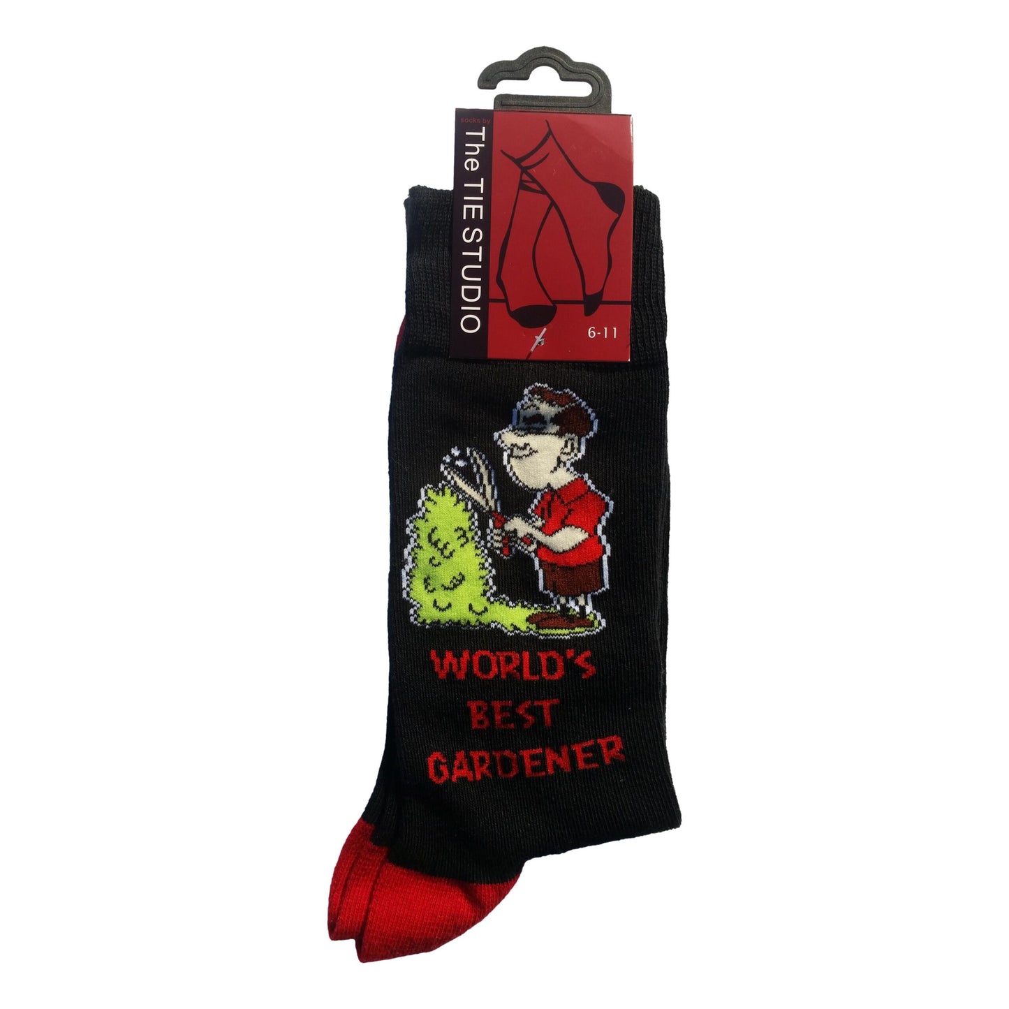 World's Best Gardener Bush Trimming Hedge Unisex Novelty Ankle Socks Size 6-11 image 0