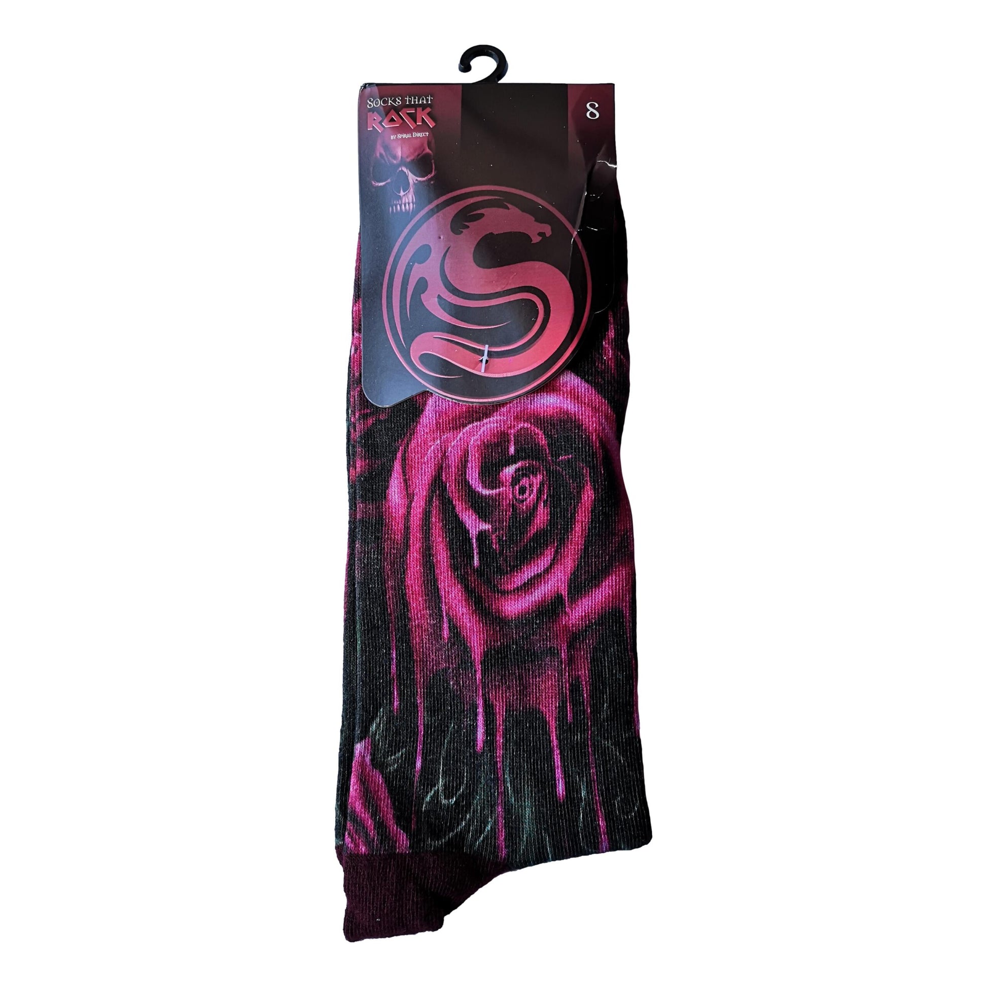 Blood Rose Ladies Novelty Ankle Socks Adult One Size 3-5 image 2