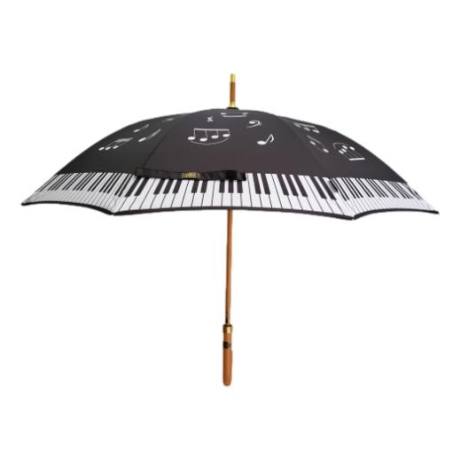 Piano Music Notes Stick Umbrella Lightweight image 4
