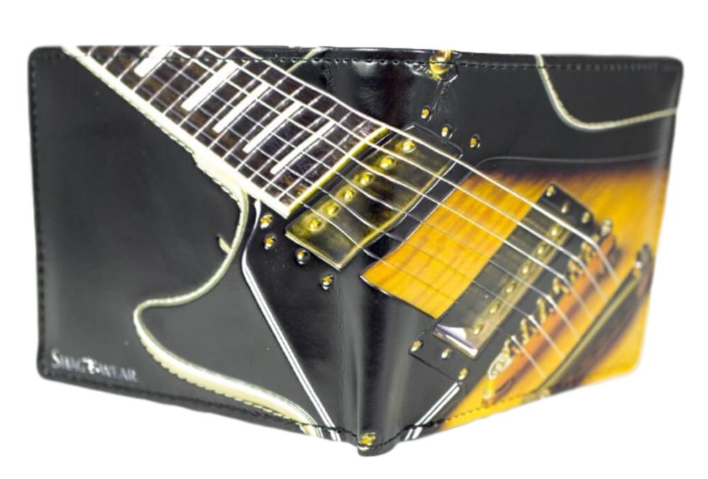 Electric Guitar Gents Leatherette Wallet image 3