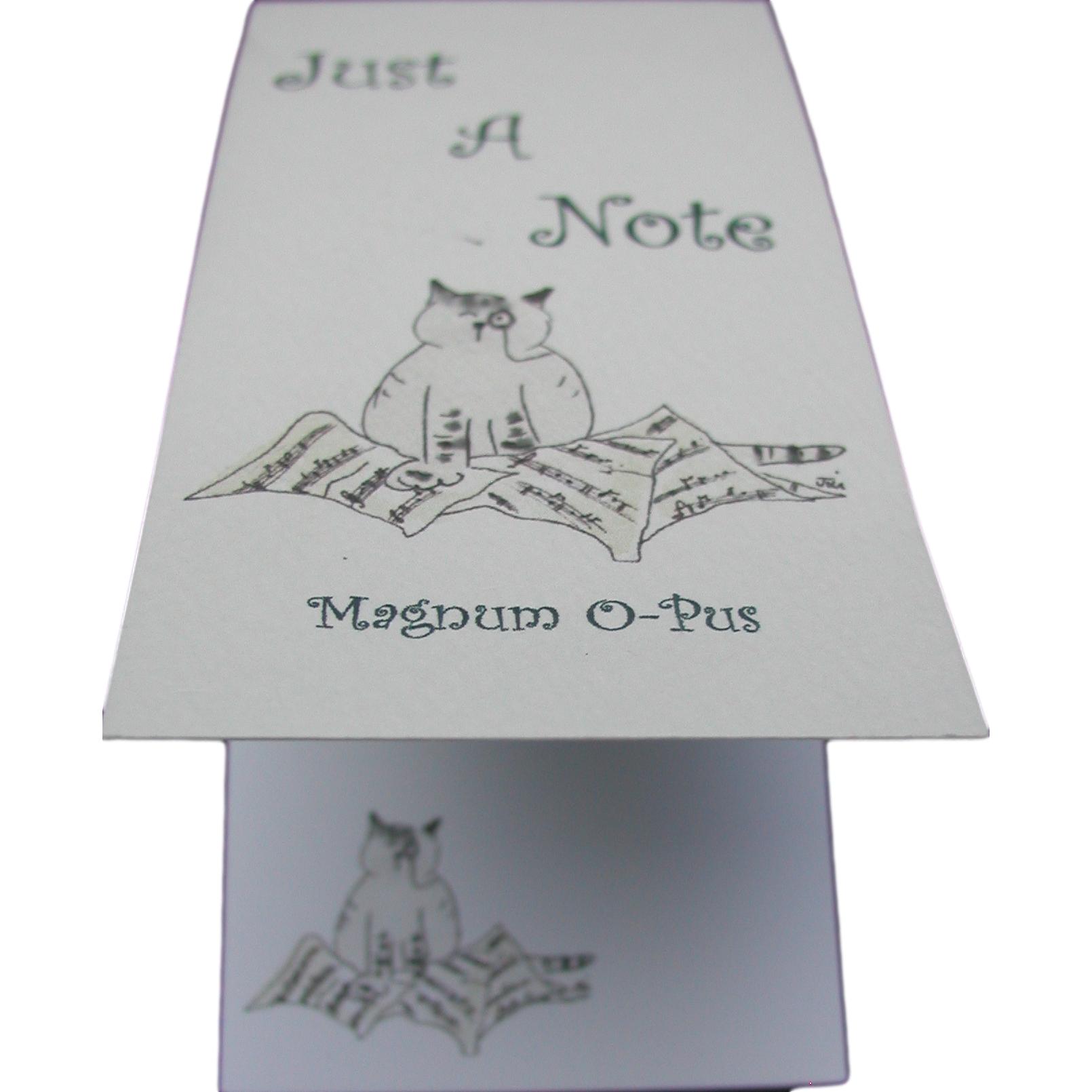 A range of Jill Latter designed Musical Cat notepads-Magnum O-Pus image 0