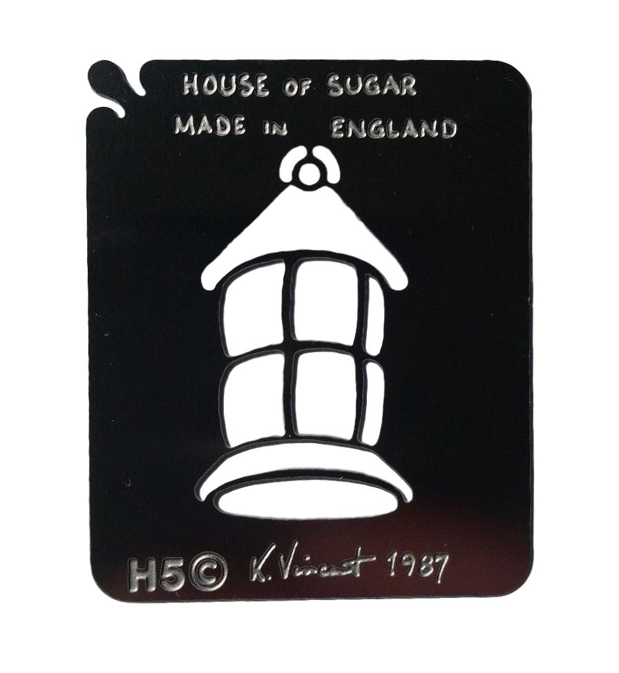 Stainless steel H5 Christmas Lantern cake decorating / card making stencil image 0