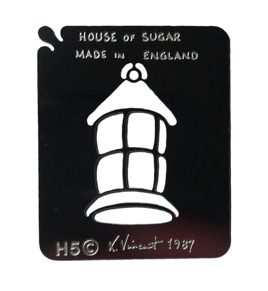 Stainless steel H5 Christmas Lantern cake decorating / card making stencil image 0