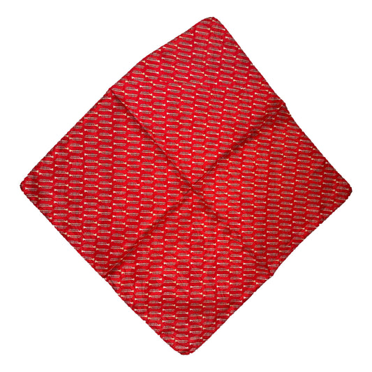 Small Trumpets 100% Polyester Red Pocket Handkerchief image 0