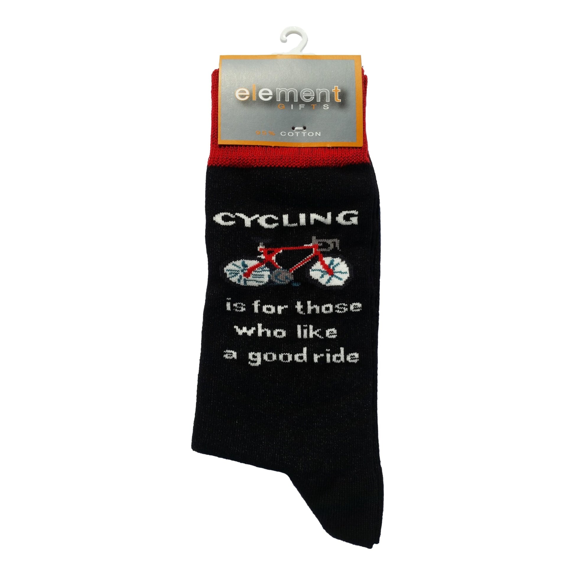Cycling is for those who like a good ride Cottonrich Unisex Novelty Ankle Socks Adult Size 6-11 image 0