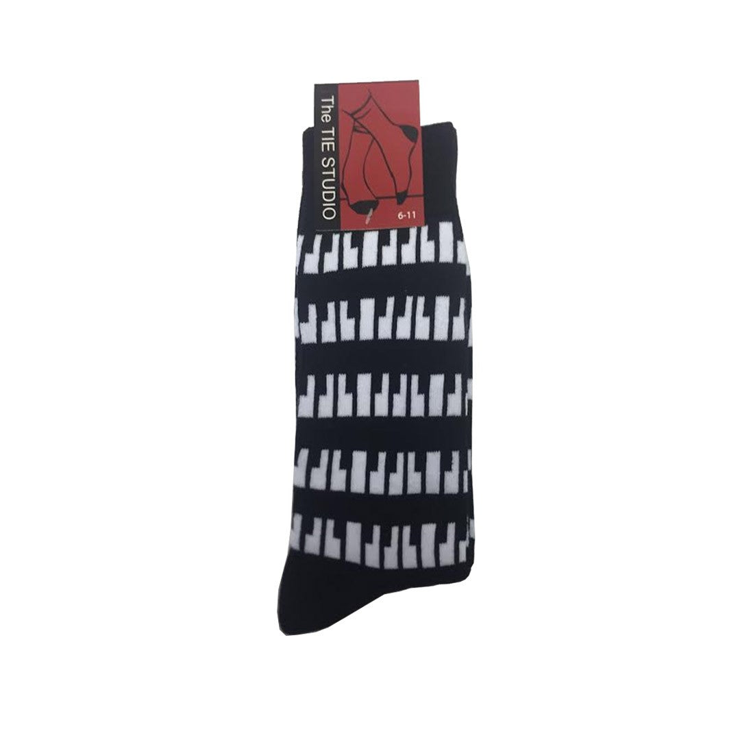 Piano Horizontal Keyboard Unisex Novelty Ankle Socks UK Adult Size 6-11 image 1