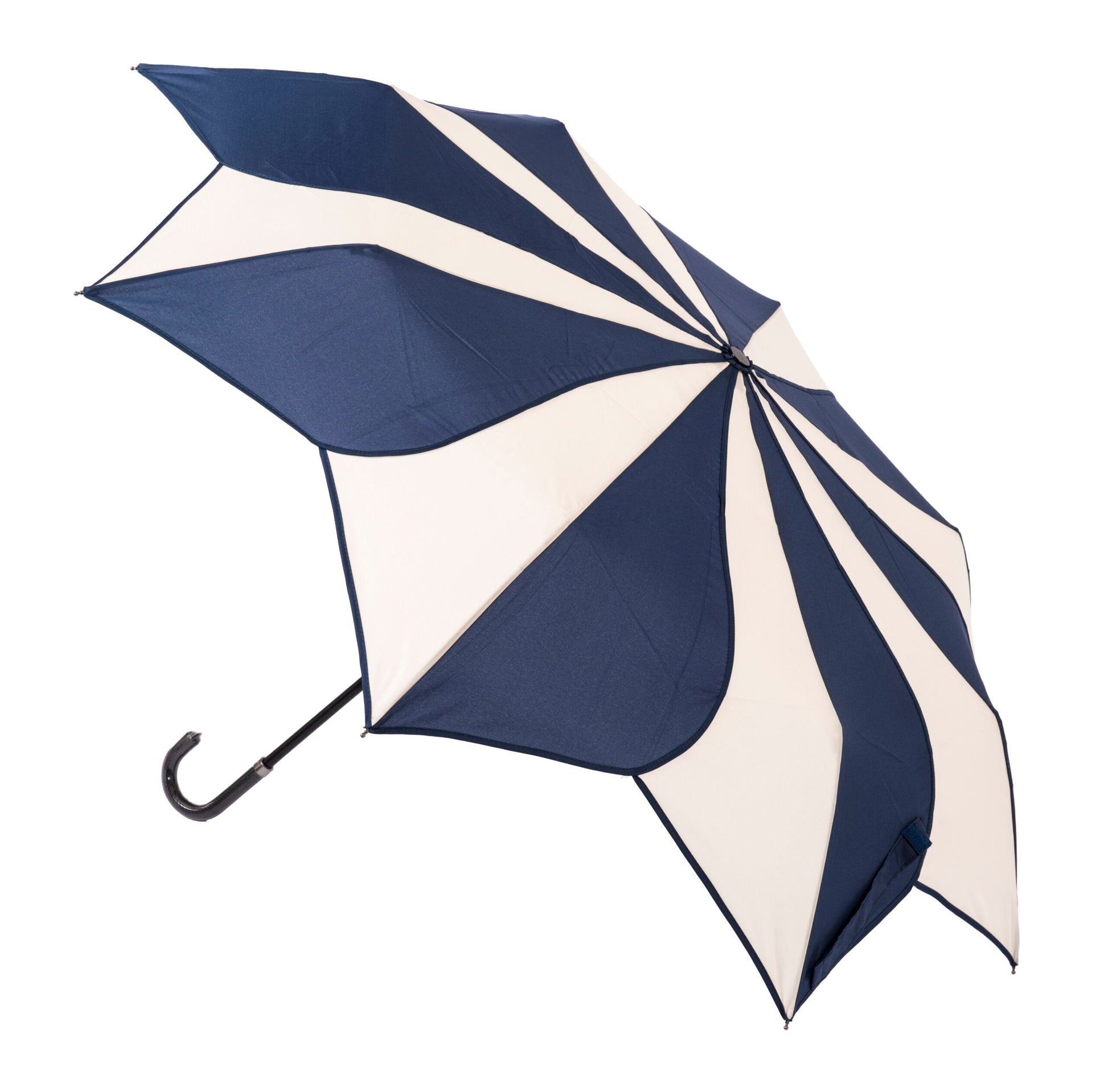 Everyday Swirl Navy/Cream Folding Umbrella Lightweight image 0