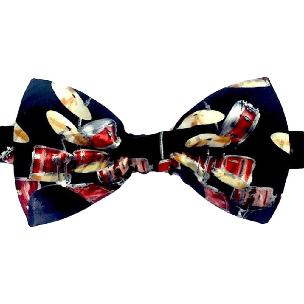 Red Drums Fancy Polyester Bow Tie image 0