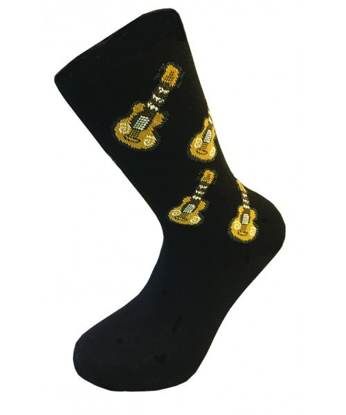 Acoustic Guitars Cottonrich Unisex Novelty Ankle Socks Adult Size 6-11 image 1