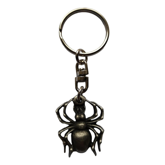 Spider pewter metal keyring image 0