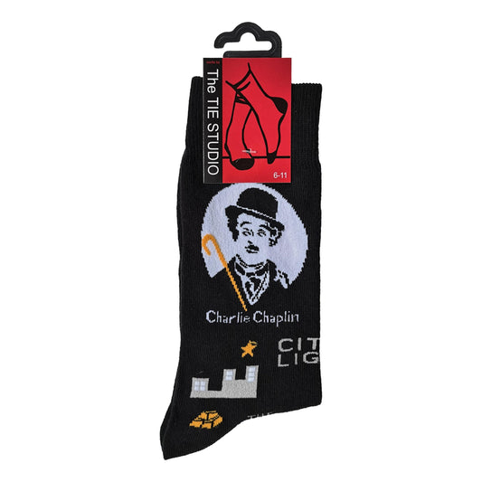 Charlie Chaplin Unisex Novelty Ankle Socks Adult Size 6-11 image 0