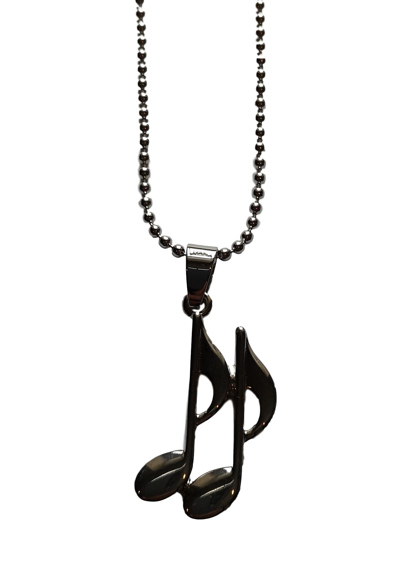 Quavers silver-plated pendant image 1