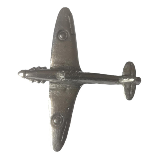 Hurricane Fighter Plane polished pewter metal lapel pin badge image 0
